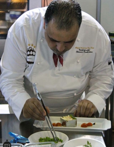 Chef Mahjoub AOUIDET, alias "Evan CARLO" en pleine action