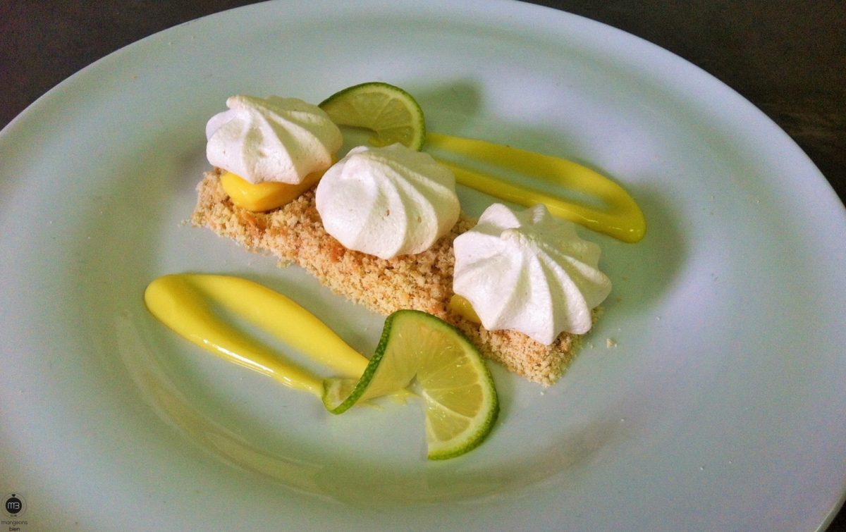 Tarte au citron déstructurée façon crumble (Crédit Photo: Chef Younes HAMITECHE - mangeonsbien.tn)