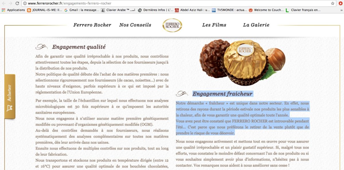 Ferrero Rocher retire de la vente l'un de ses produits suite à la