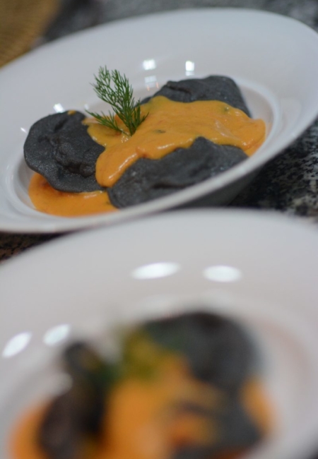 Ravioli Encre de Seiche