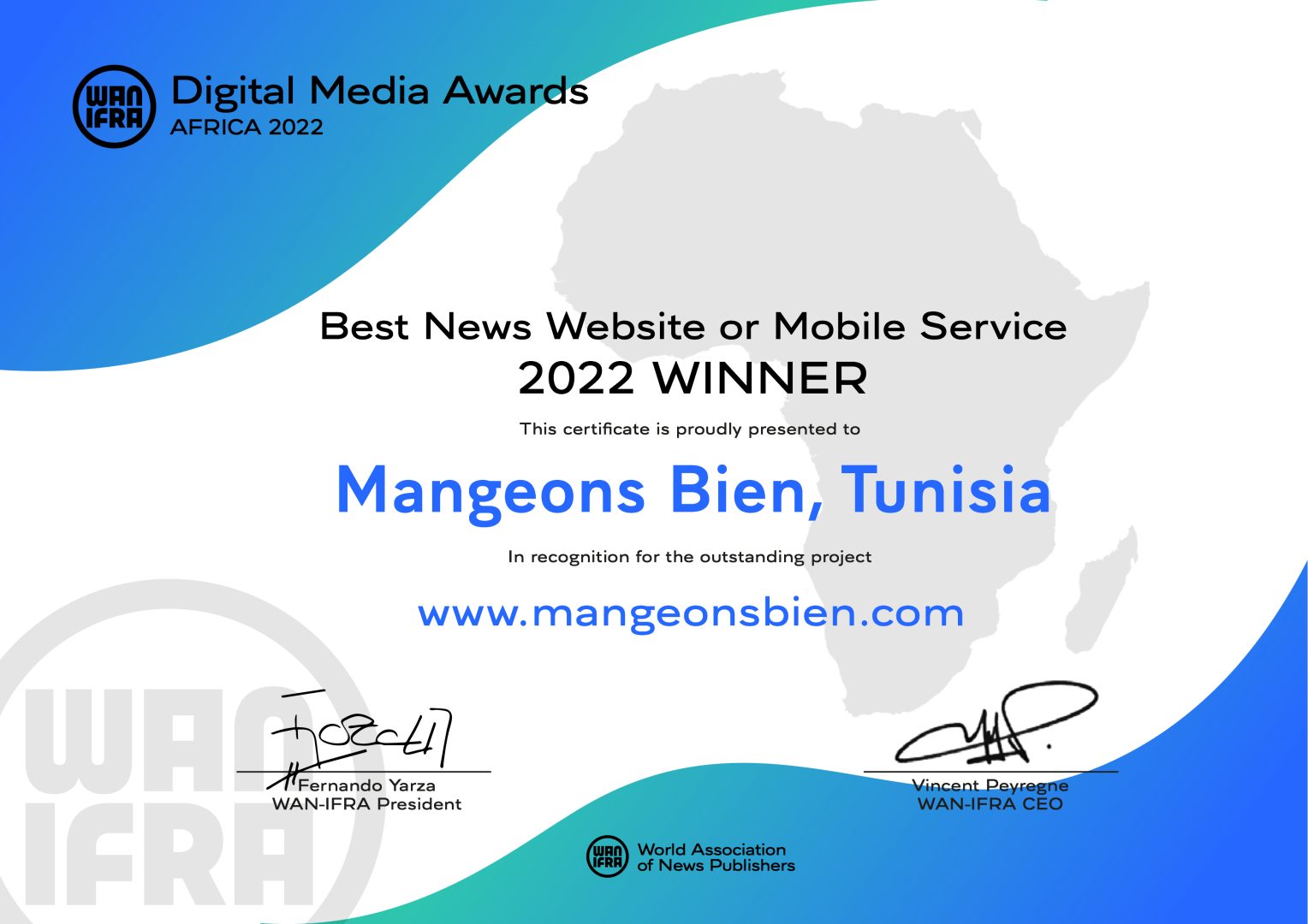African Digital Media Awards 2022 : « Mangeons bien » remporte le Prix ...